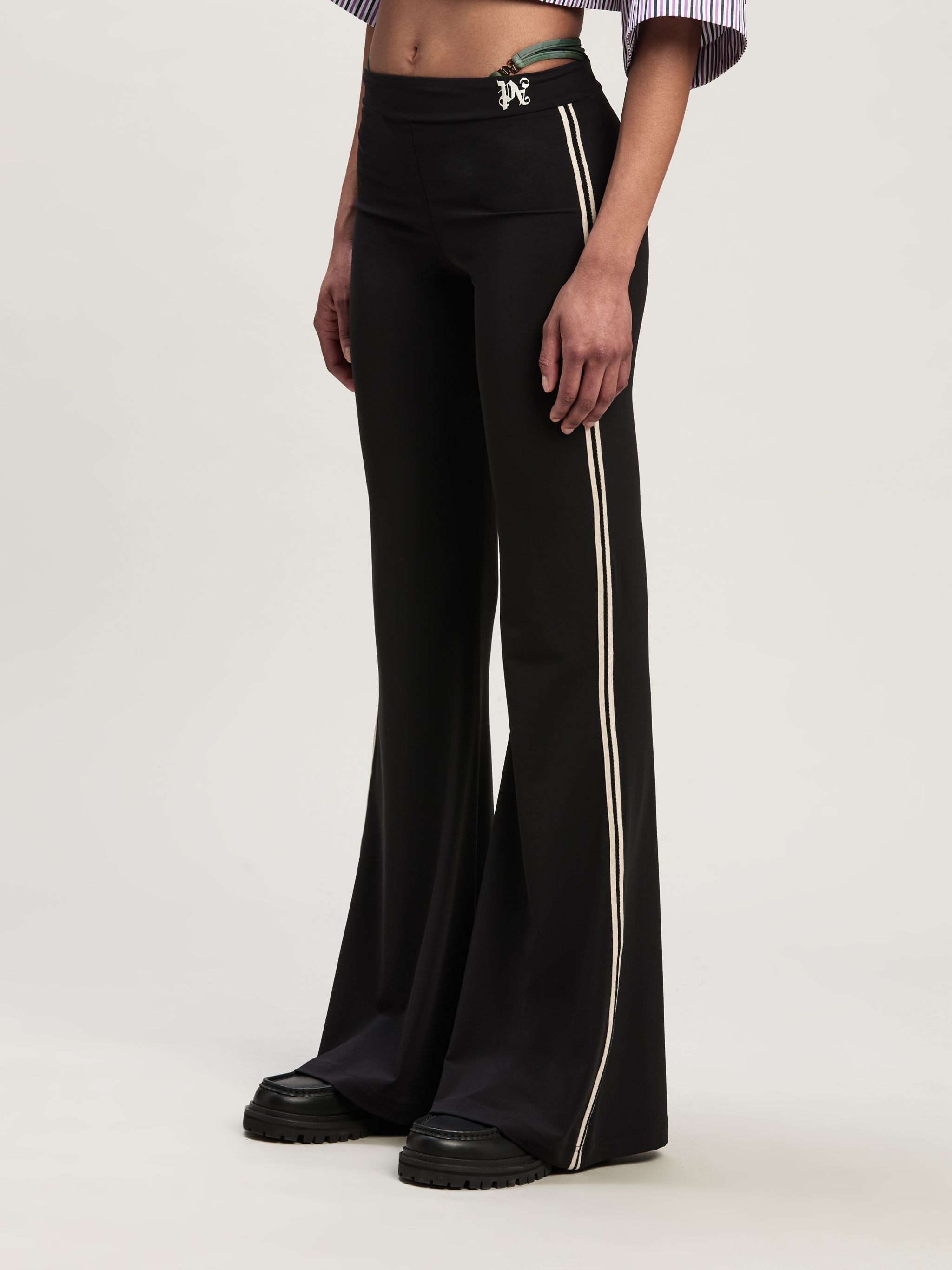 MONOGRAM FITTED TRACK PANTS - 4