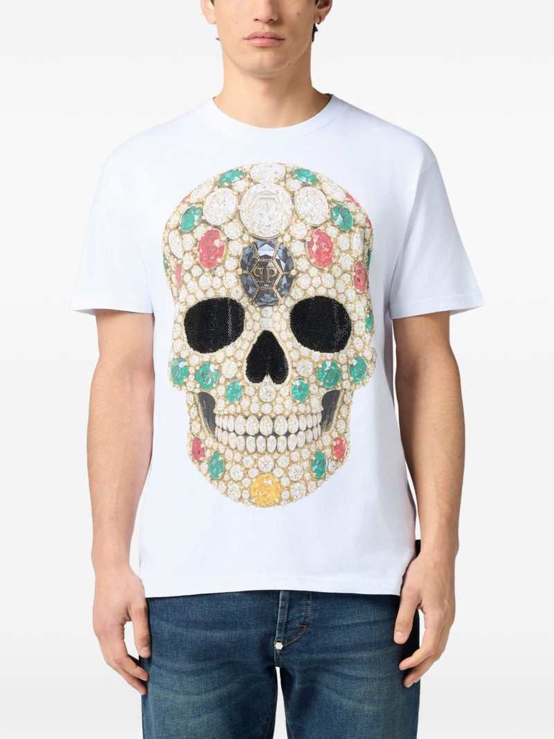 PHILIPP PLEIN round neck skull stones T-shirt outlook