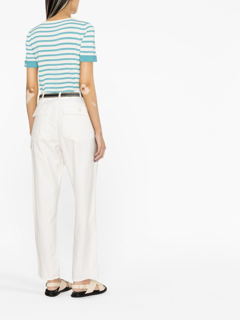 striped knitted top - 4