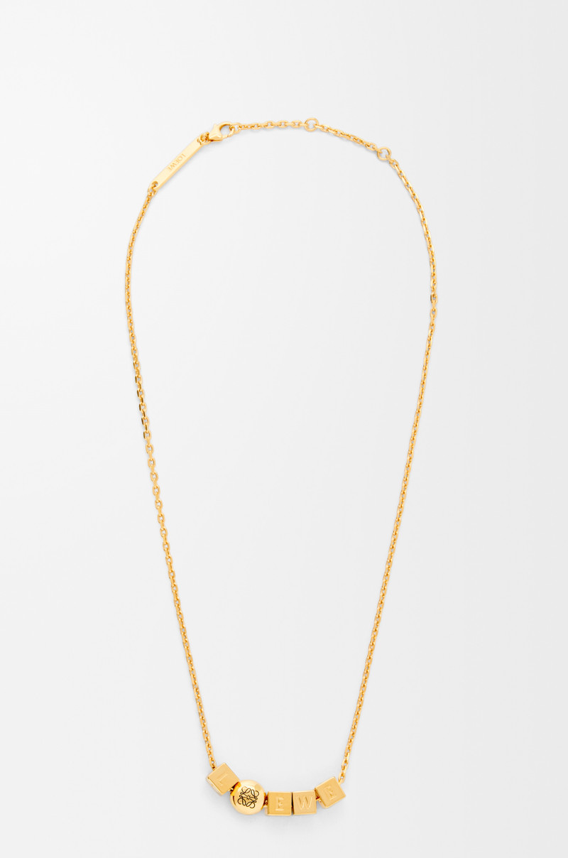 Pebble Cube necklace in sterling silver 1