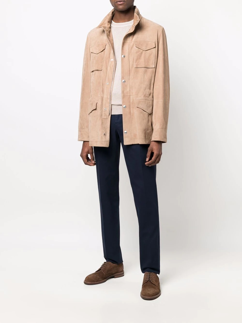 lightweight suede jacket - 2