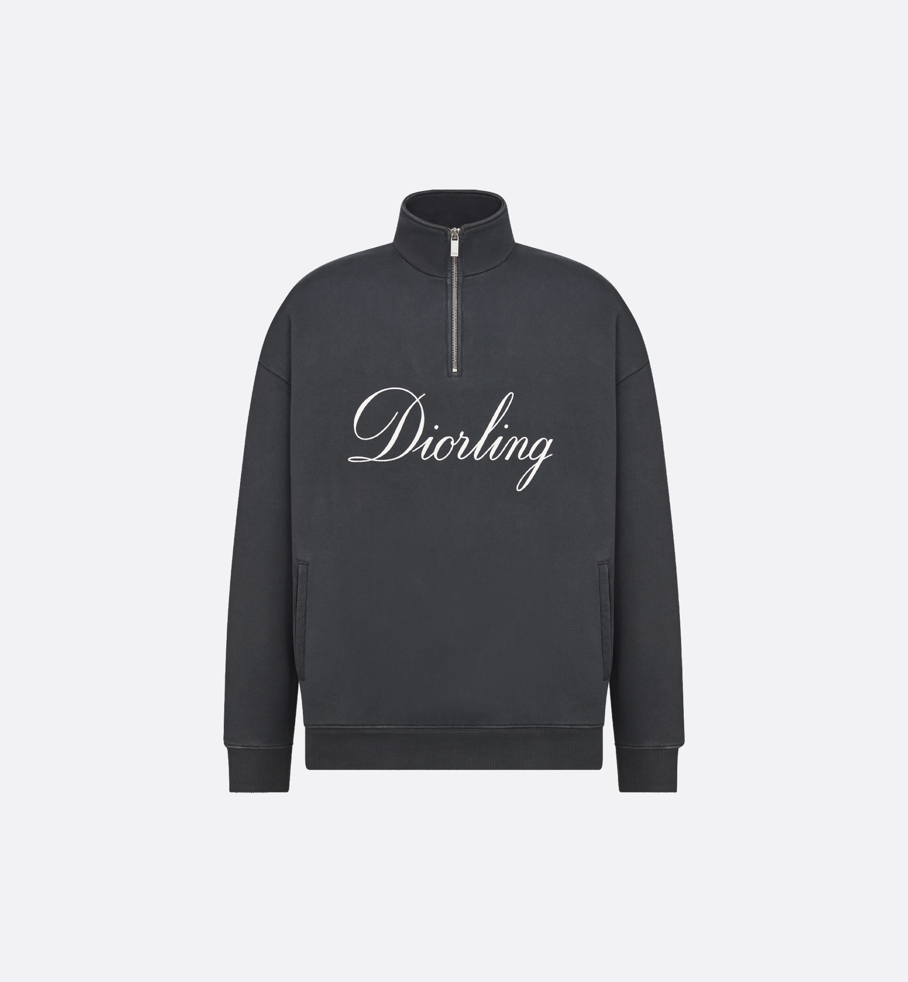 Diorling Sweatshirt with Zipped Collar - 1