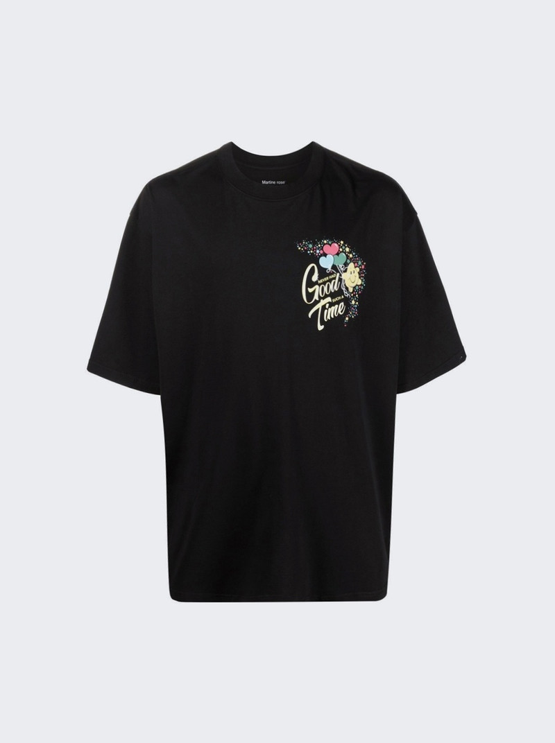 Oversized Tee Black Good Time - 1
