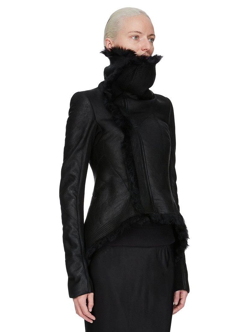 fur-trimmed leather jacket 2