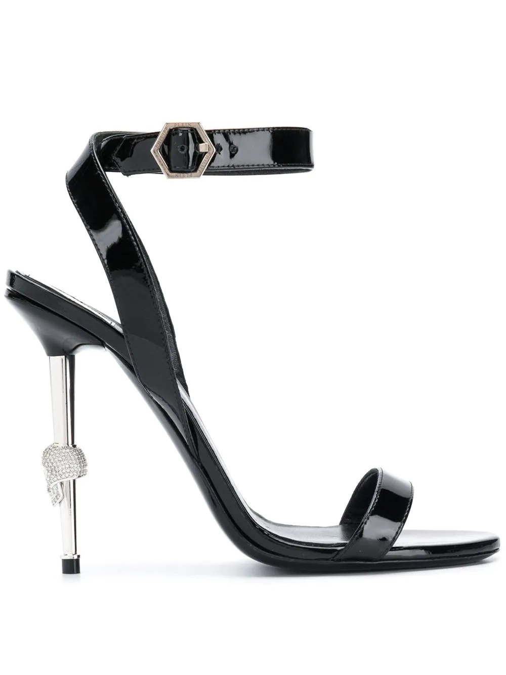 patent stiletto sandal - 1