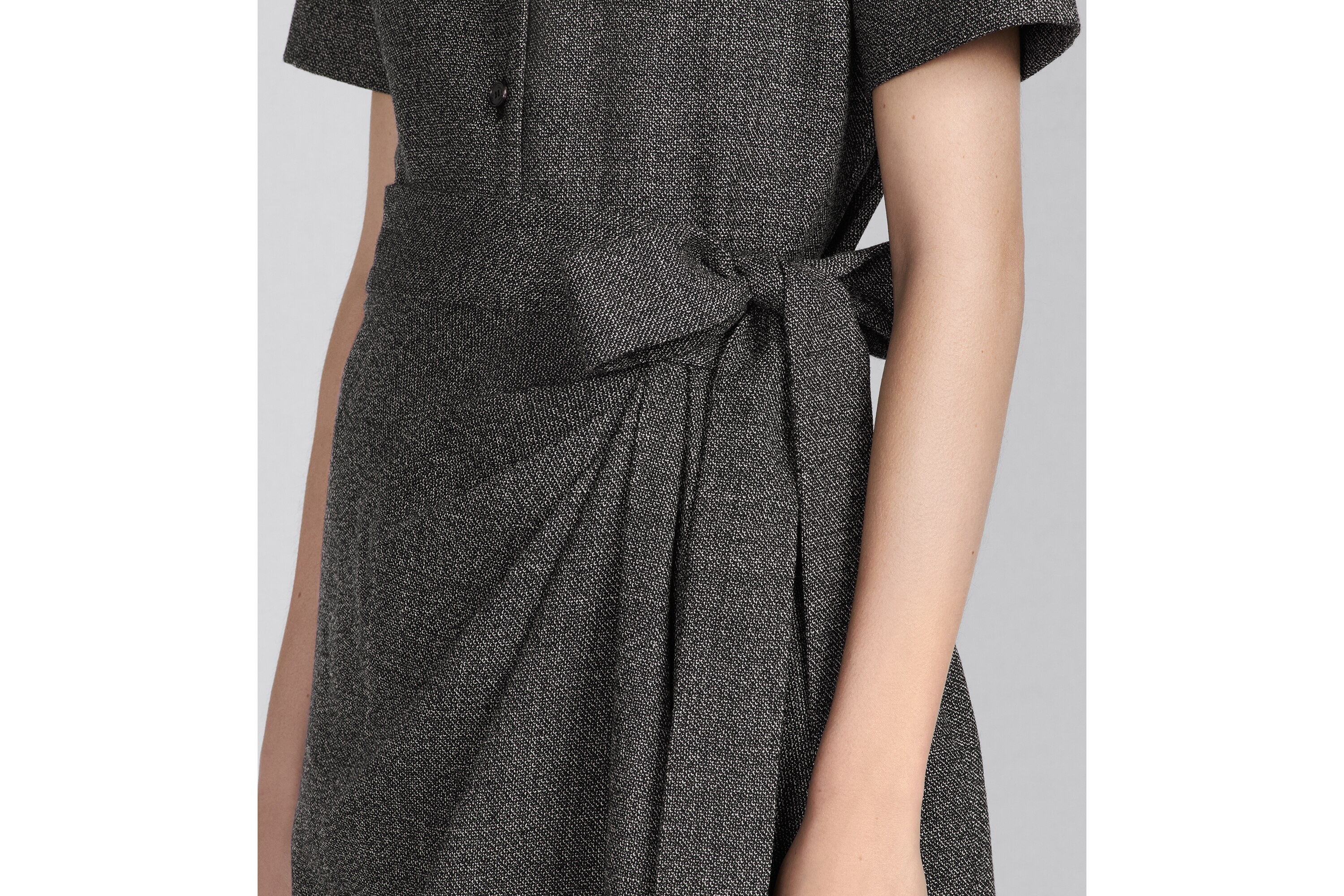 Mid-Length Draped Dress - 7