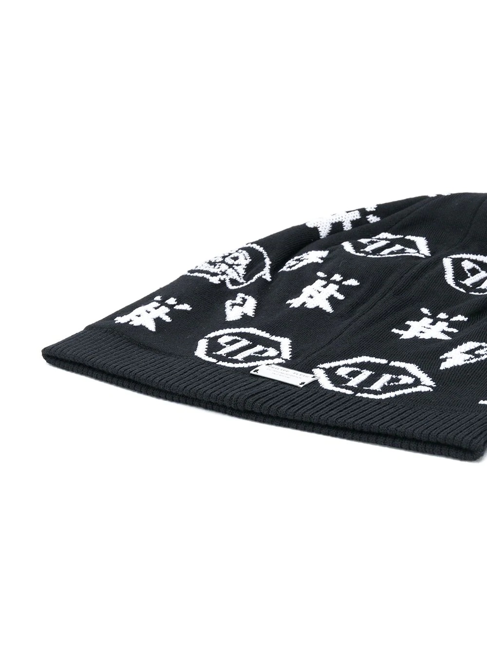 monogram intarsia beanie - 2