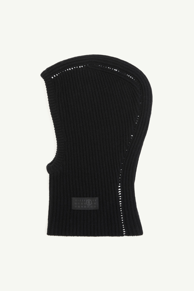 Ribbed wool balaclava 1