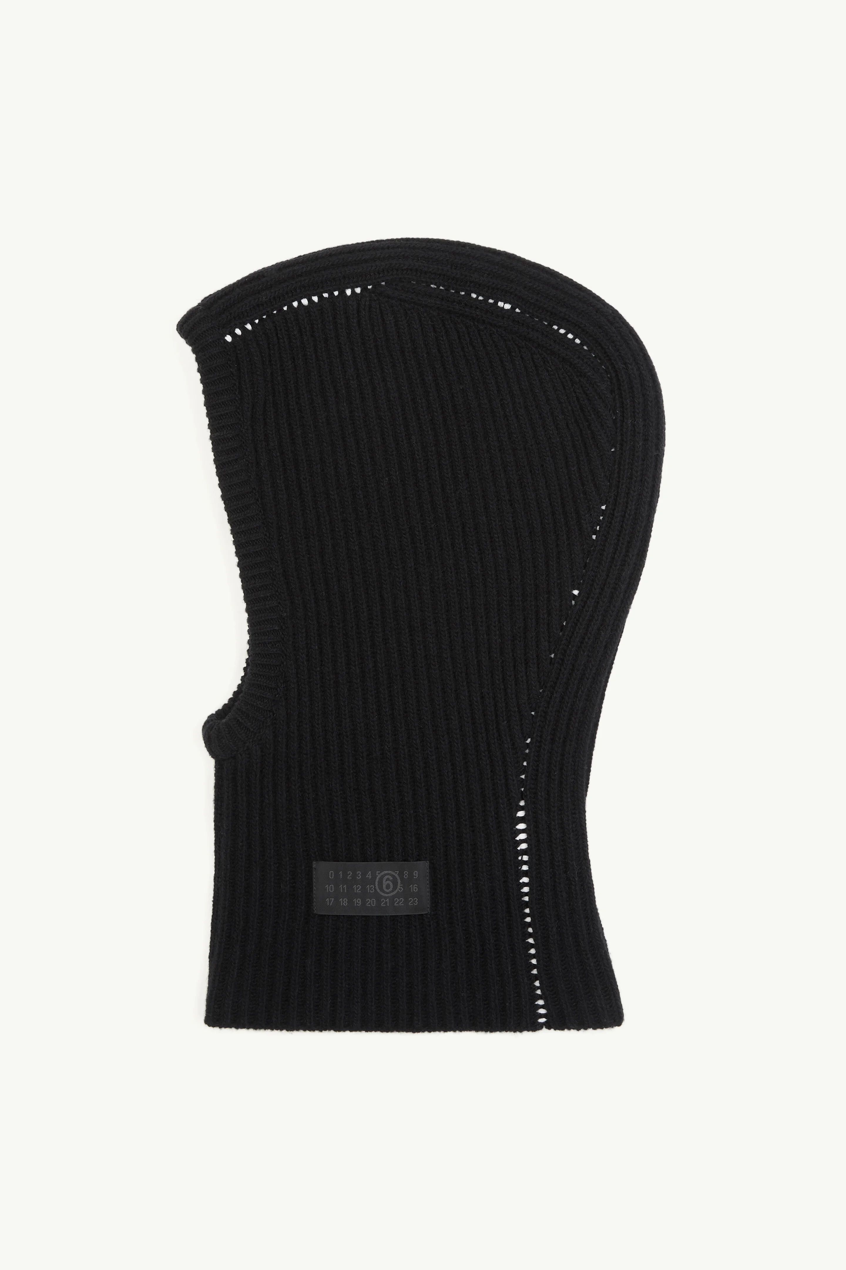 Ribbed wool balaclava - 1