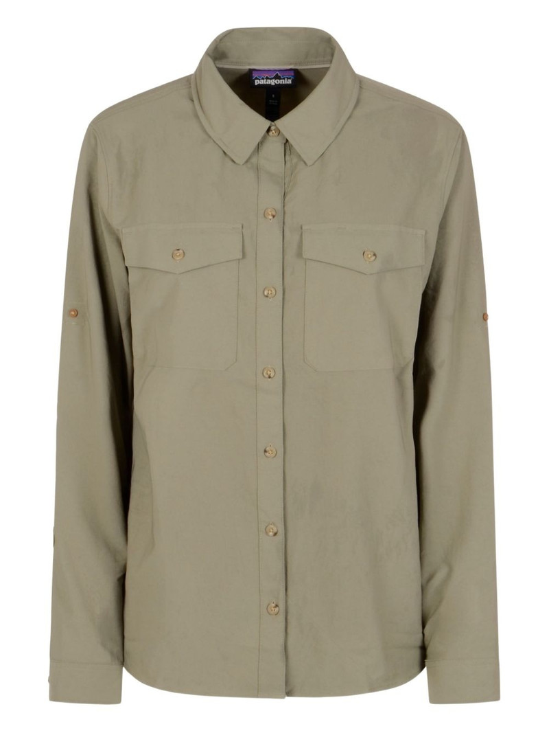 long-sleeve button-down shirt - 1