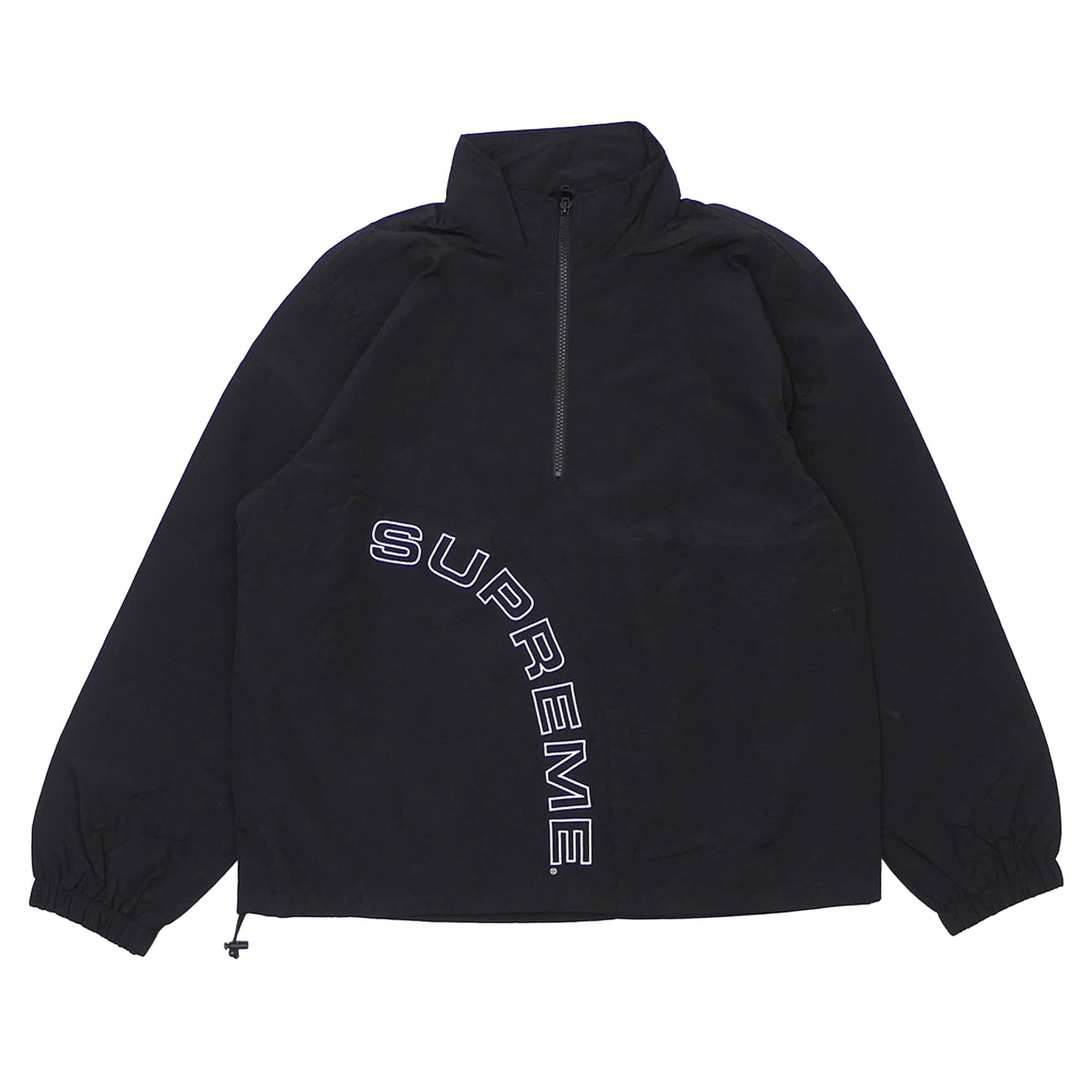 Supreme Corner Arc Half Zip Pullover 'Black' - 1