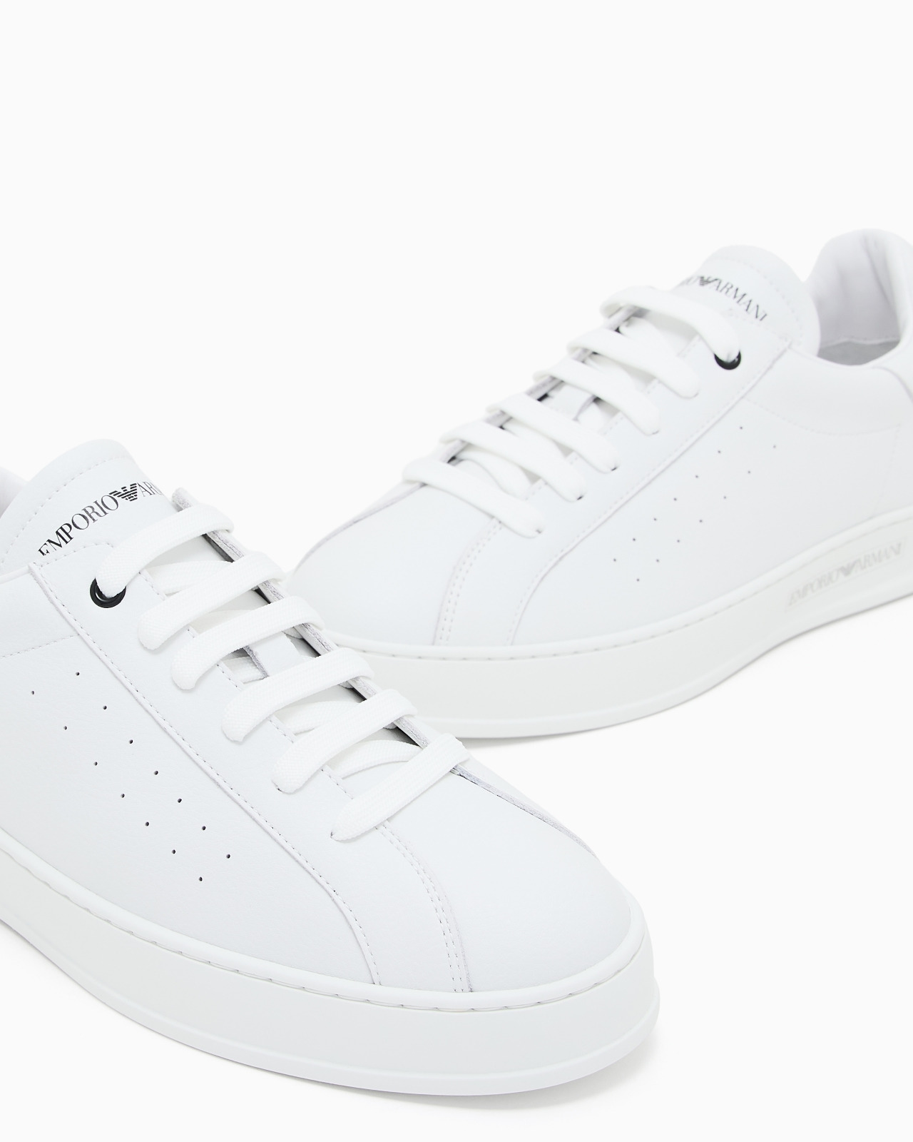 LEATHER SNEAKERS WITH LOGO - 5