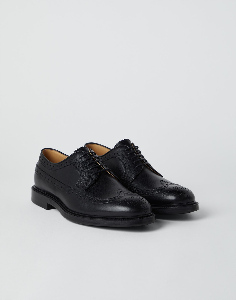 Texture calfskin full brogue Derby - 1