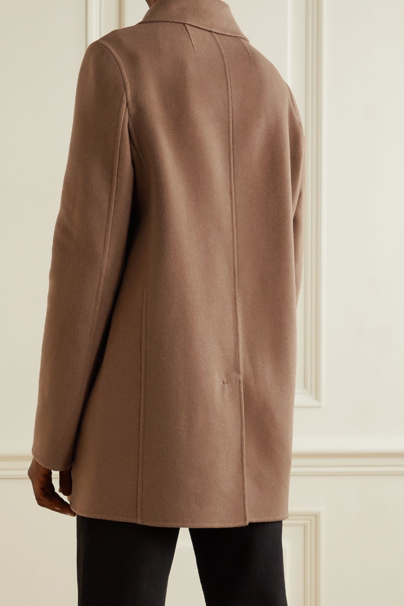 Saku double-breasted cashmere coat - 4