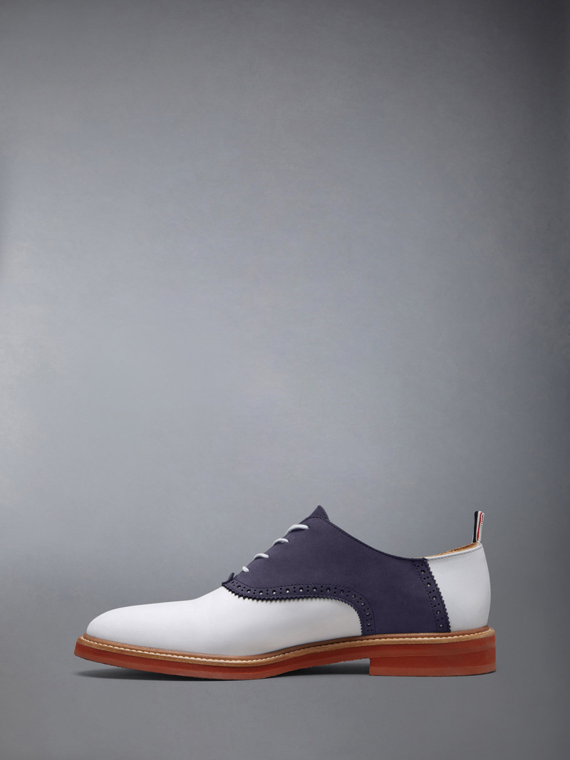 Thom Browne NUBUCK RUBBER SOLE SADDLE SHOE outlook