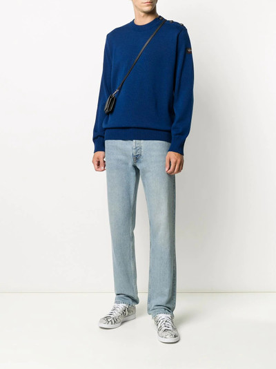 Paul & Shark crew neck ribbed knit jumper outlook