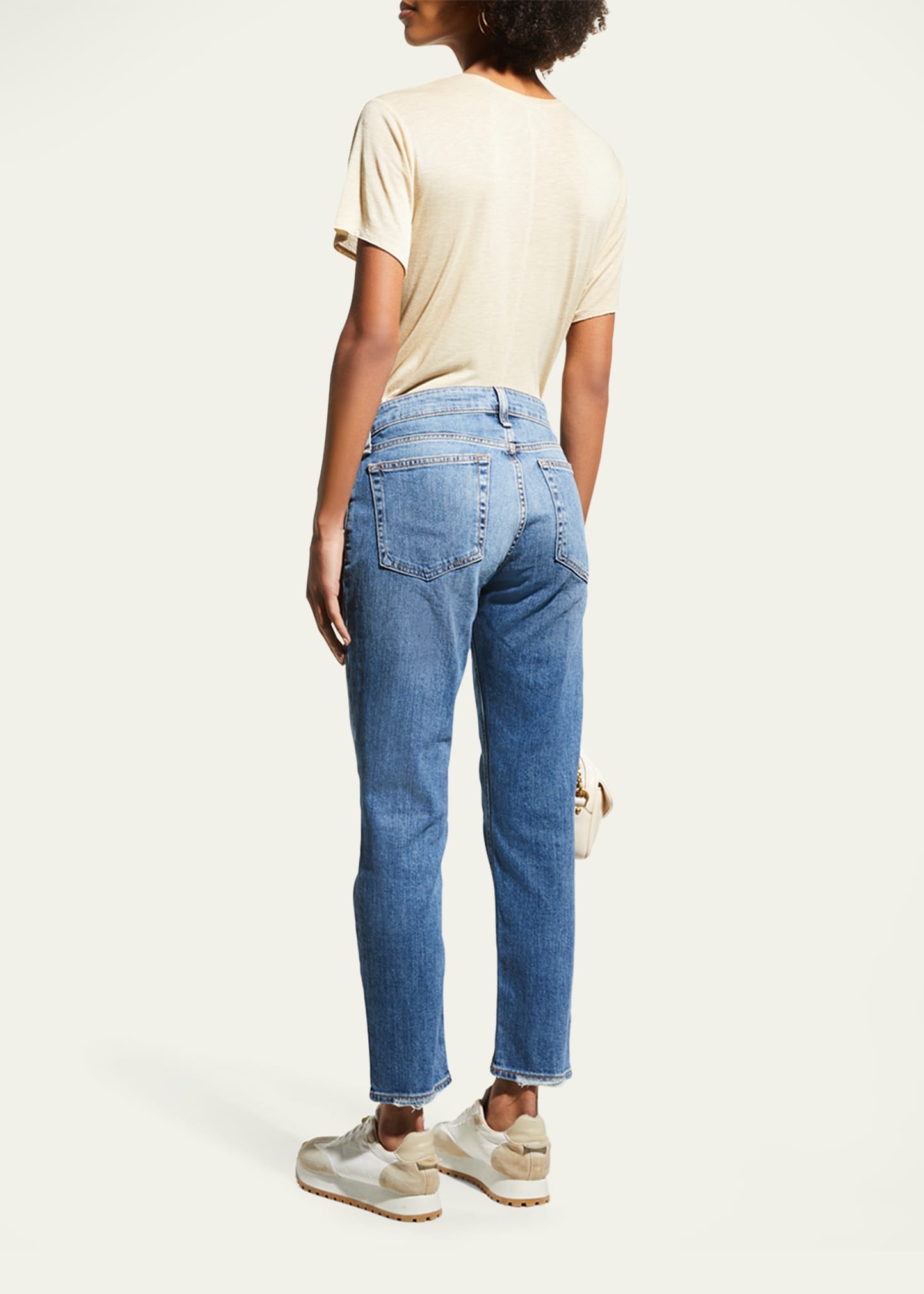 Dre Low-Rise Slim Boyfriend Ankle Jeans - 5
