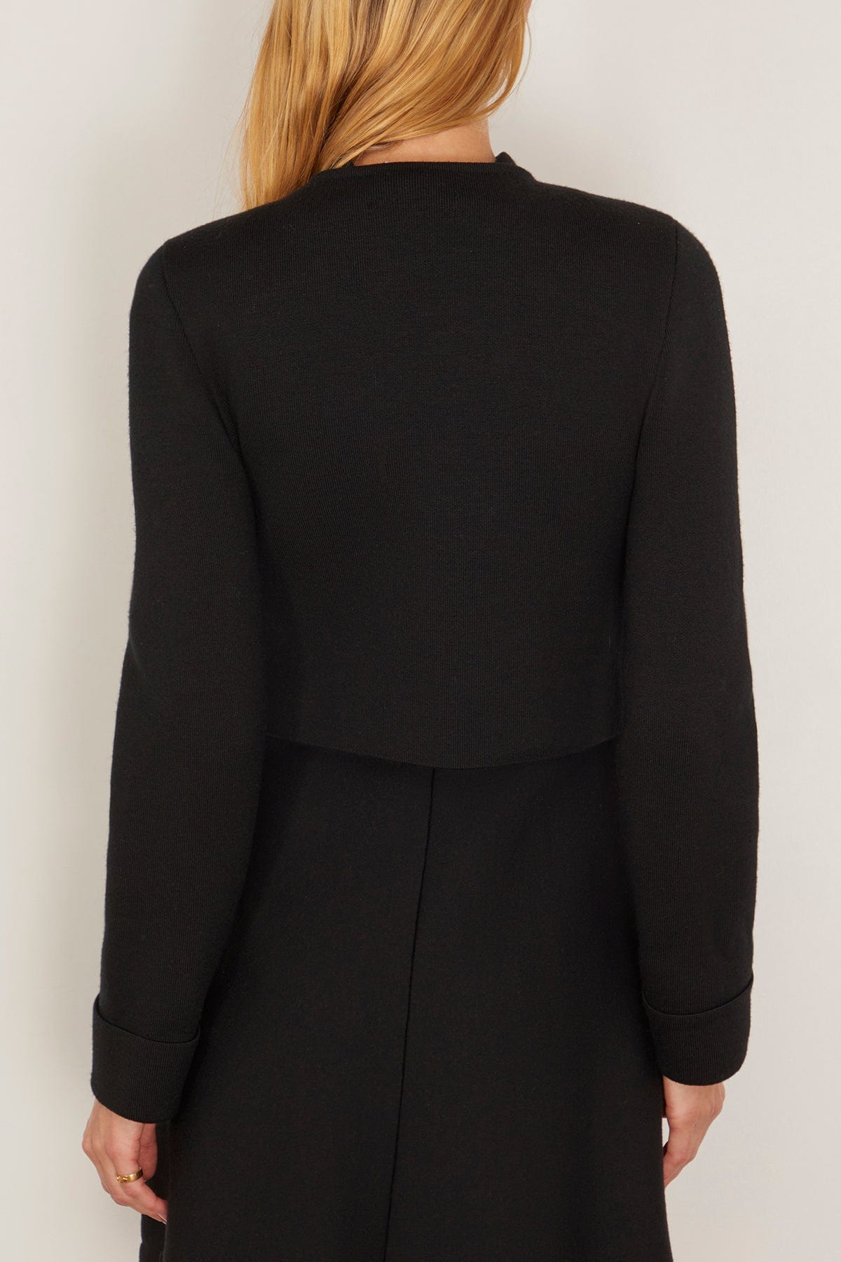 Sharp Ambition Jacket in Pure Black - 4