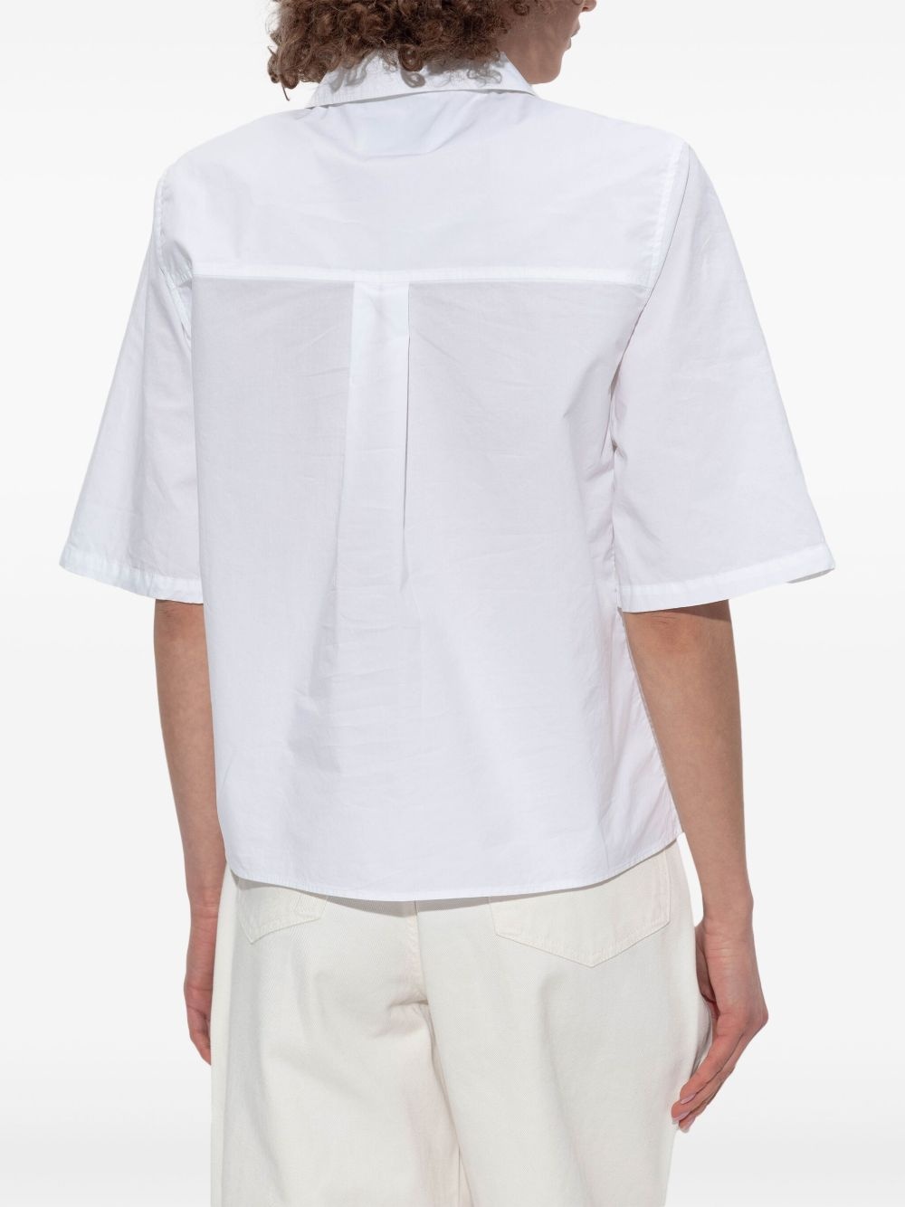 poplin polo shirt - 4