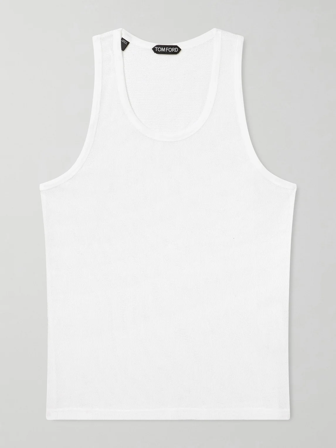 Open-Knit Cotton Tank Top - 1