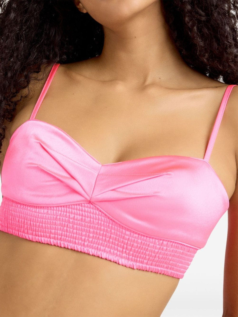 Nikola pleat-detail crop top 5