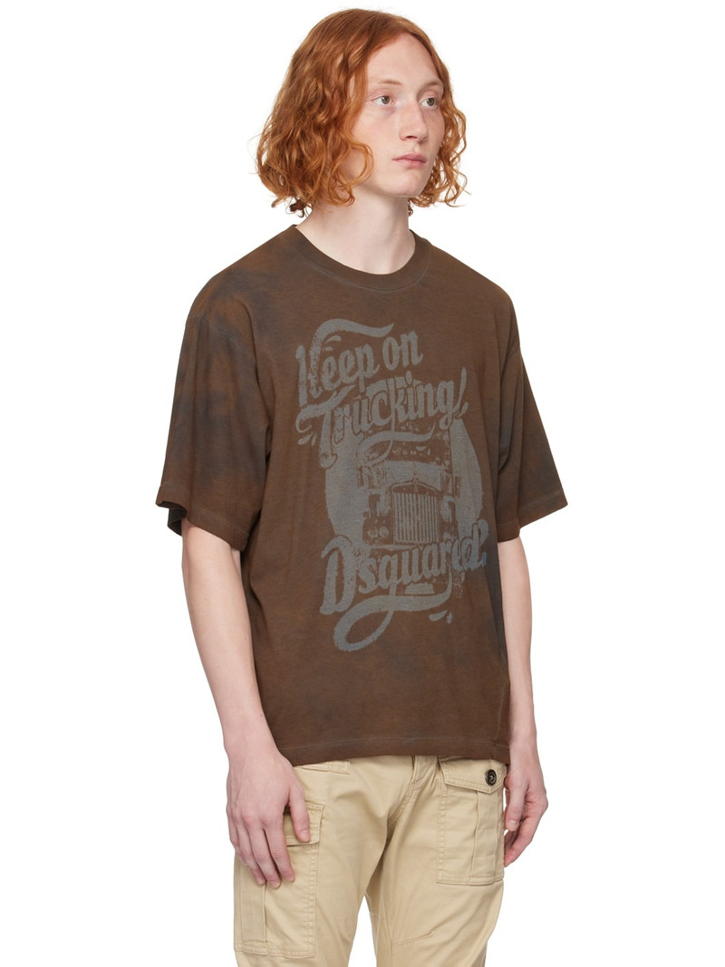 Brown 'Keep on Trucking' T-Shirt 2