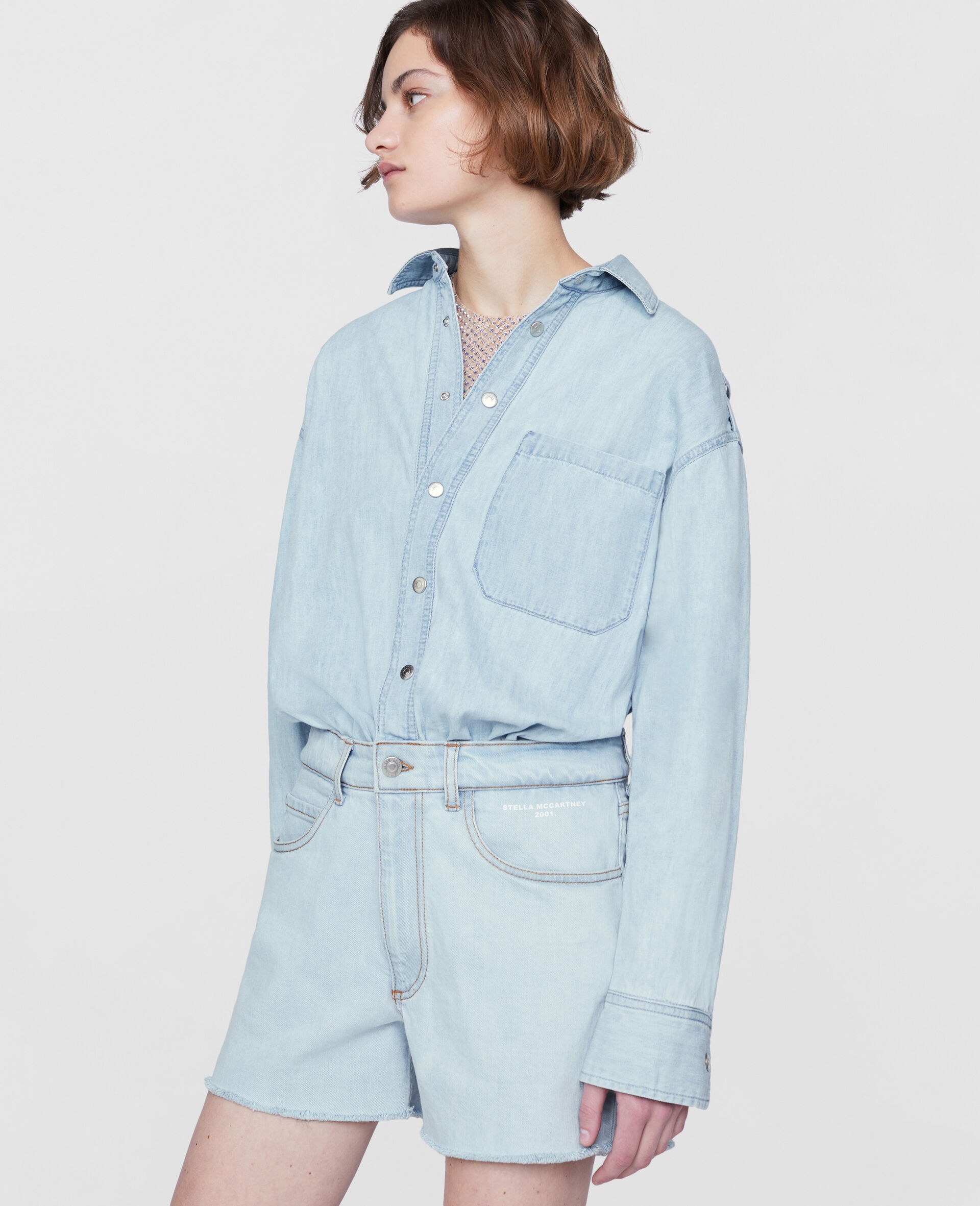 Denim Playsuit - 4