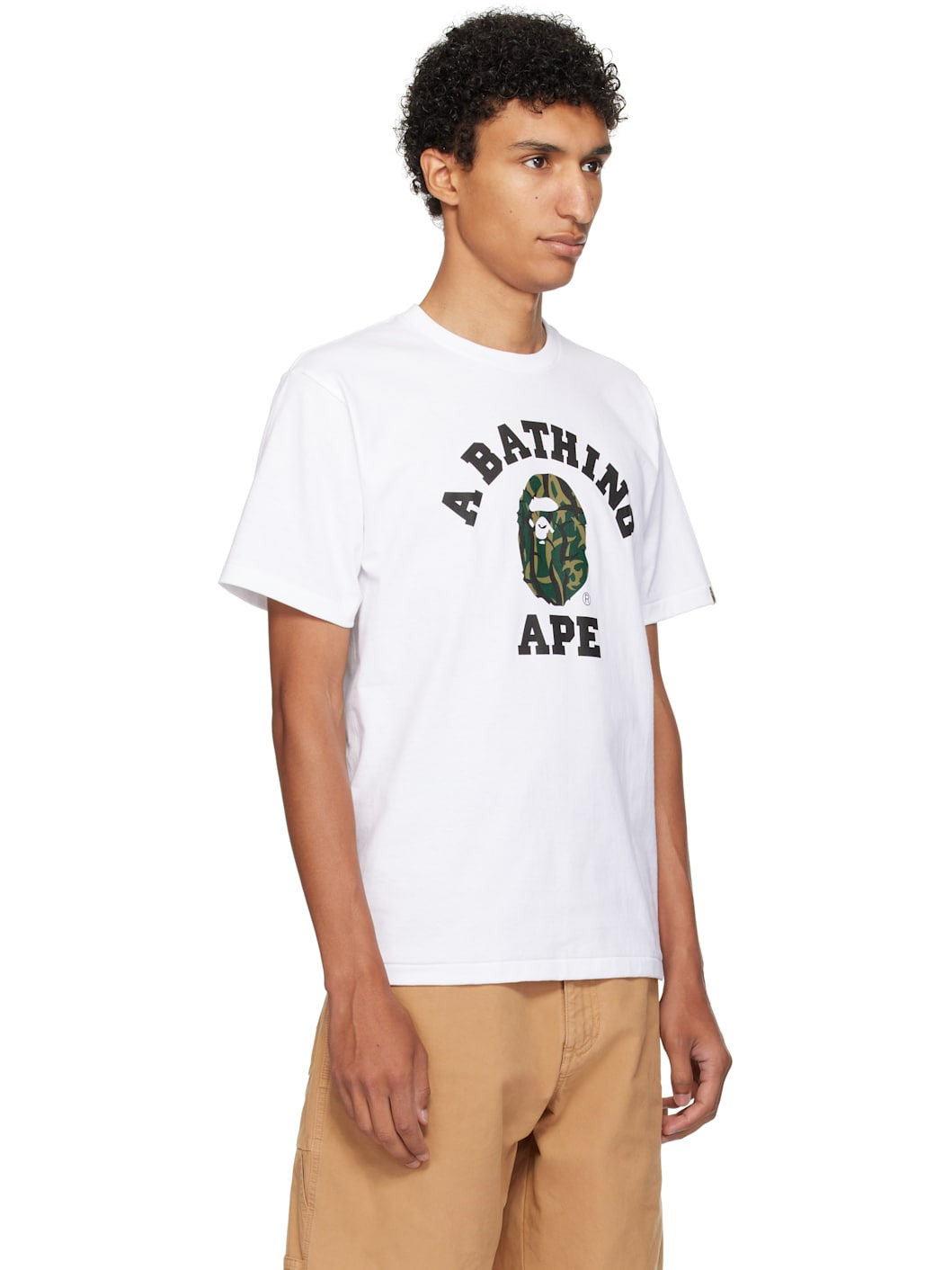 White Trial Camo College T-shirt - 2