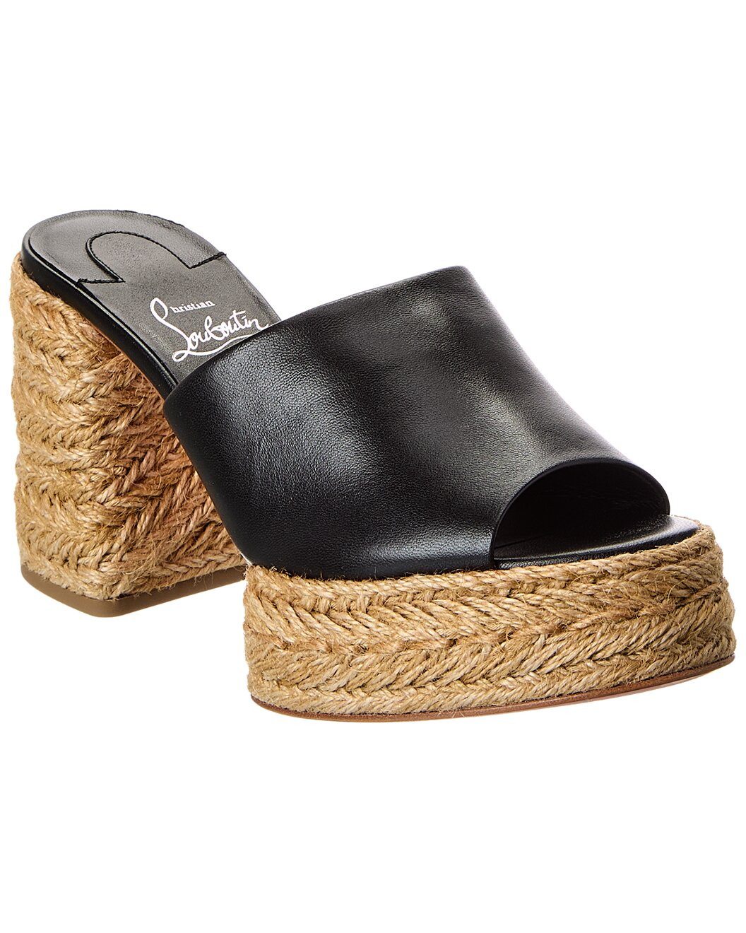 Christian Louboutin Calakala 85 Leather Mule - 1