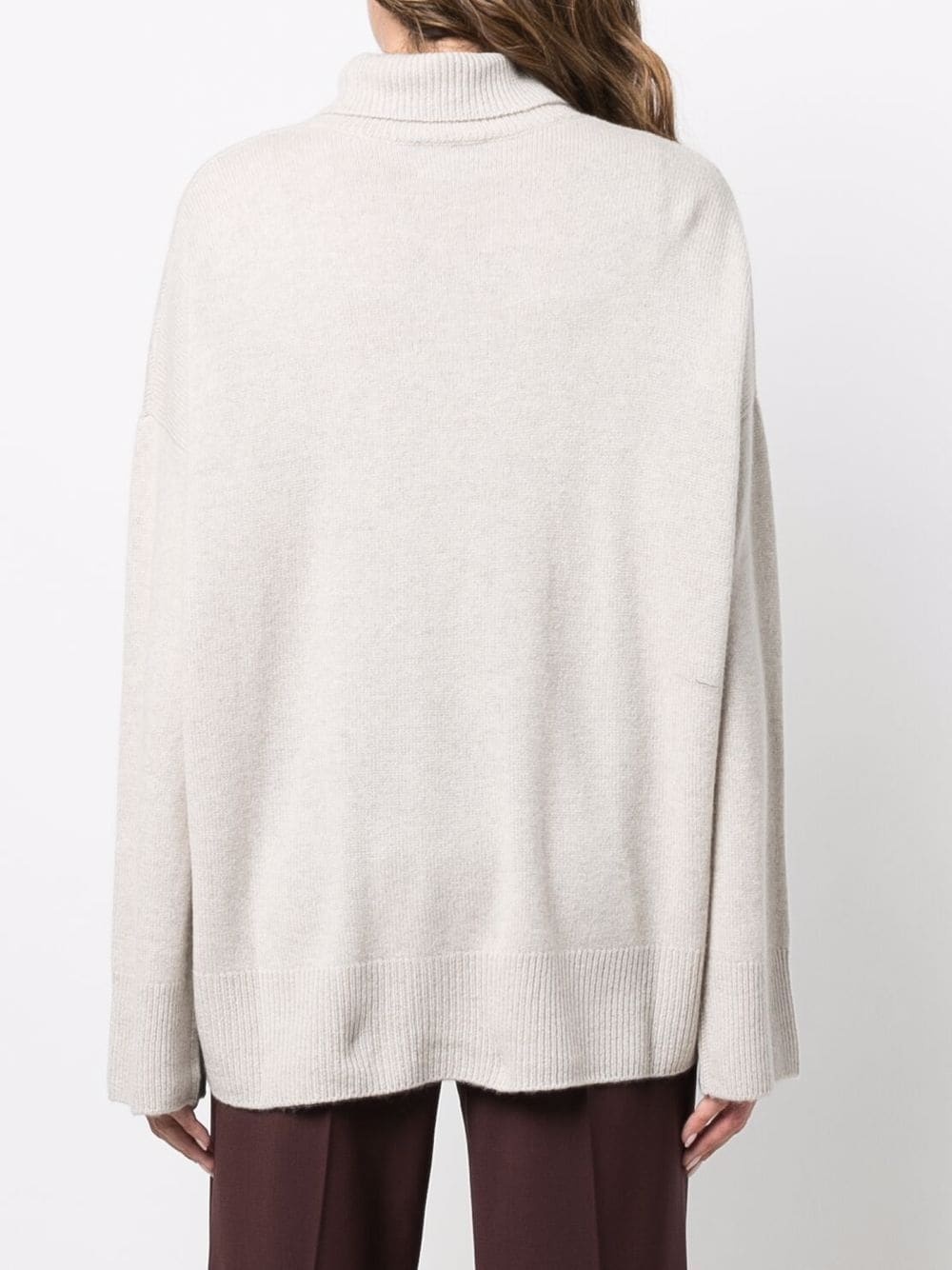 fine-knit roll-neck jumper - 4