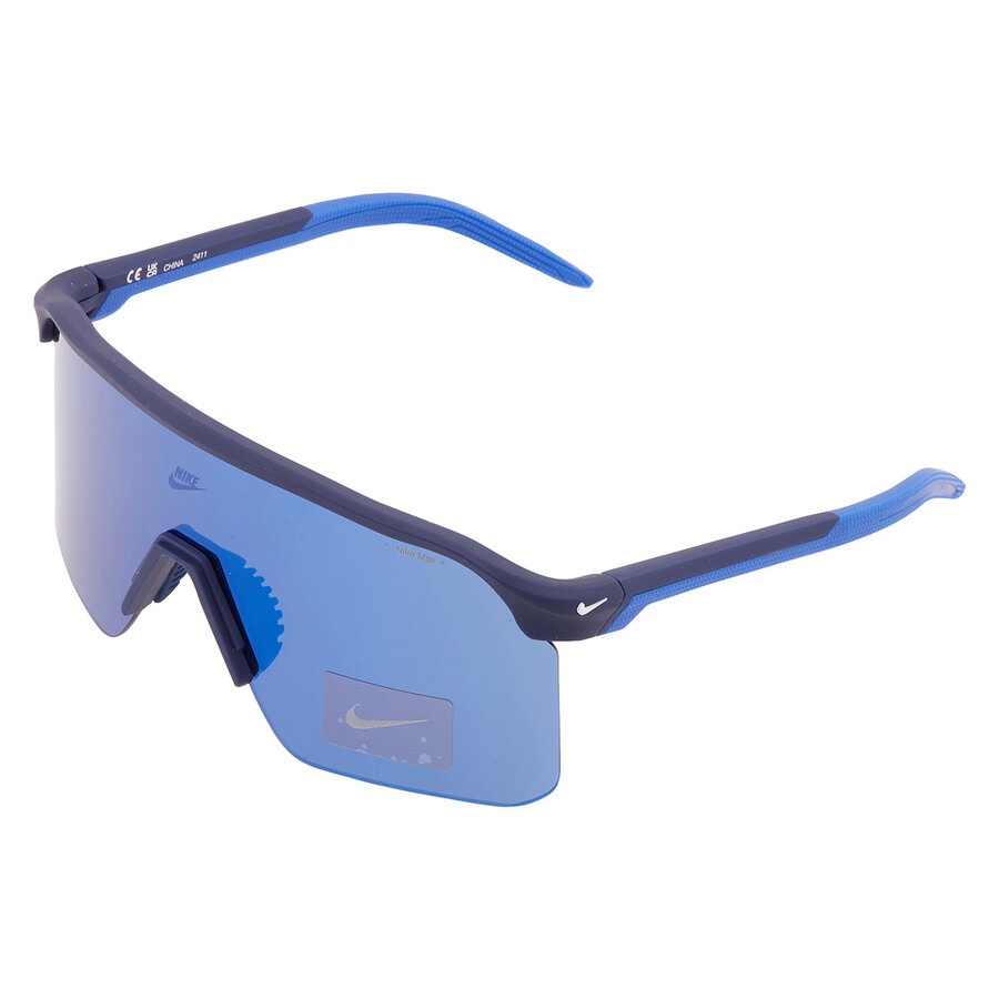 Nike Blue Mirror Shield Men's Sunglasses NIKE EXPEDITION SHIELD IB6562X 492 61 - 3