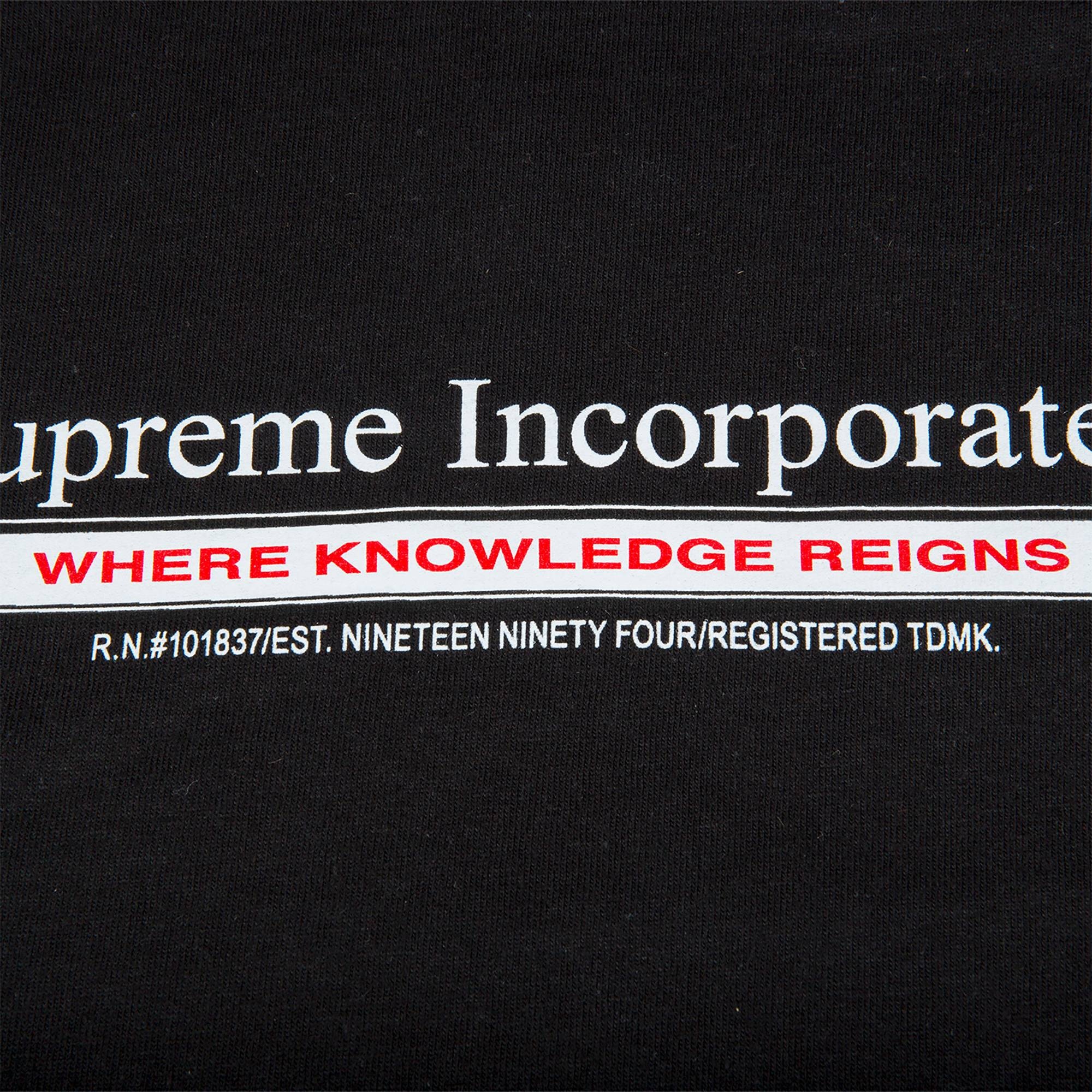 Supreme Inc. T-Shirt 'Black' - 2