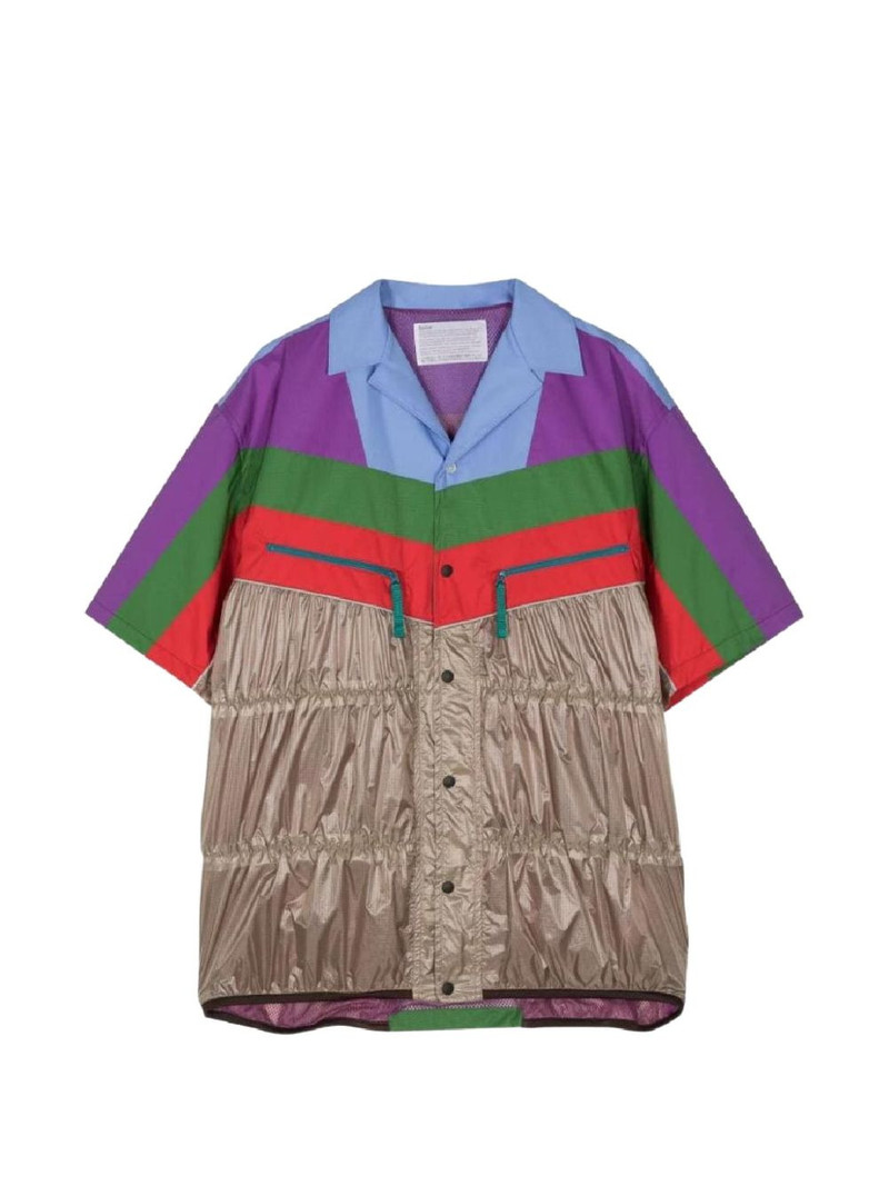 panelled zip shirt 1