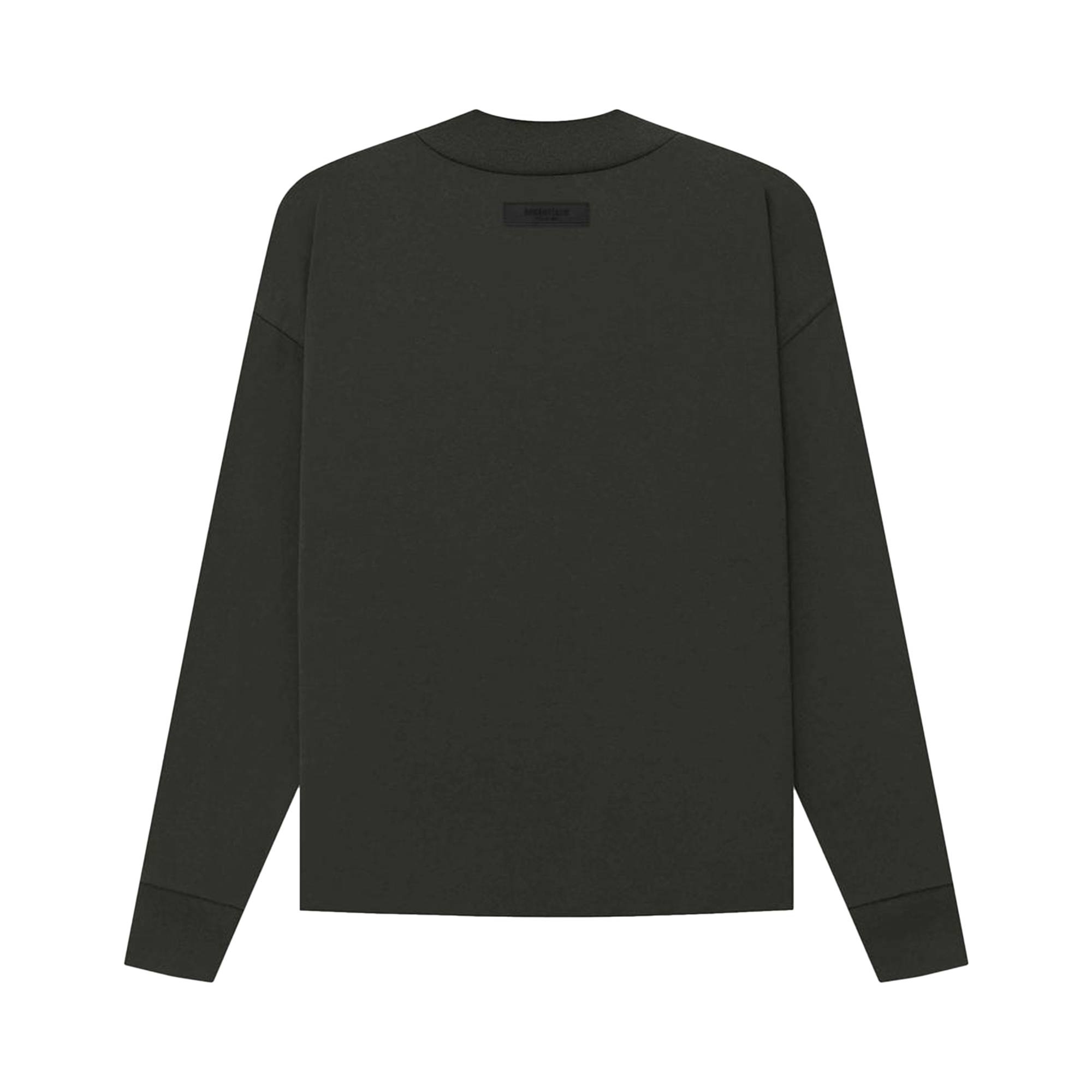 Fear of God Essentials Long-Sleeve Tee 'Off Black' - 2