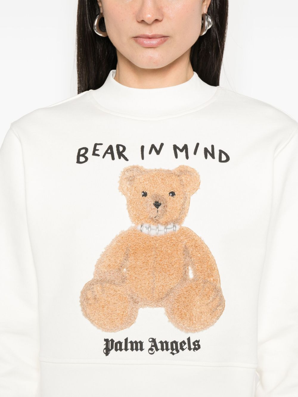 Palm Angels Women Bear In Mind Cotton Sweatshirt - 3