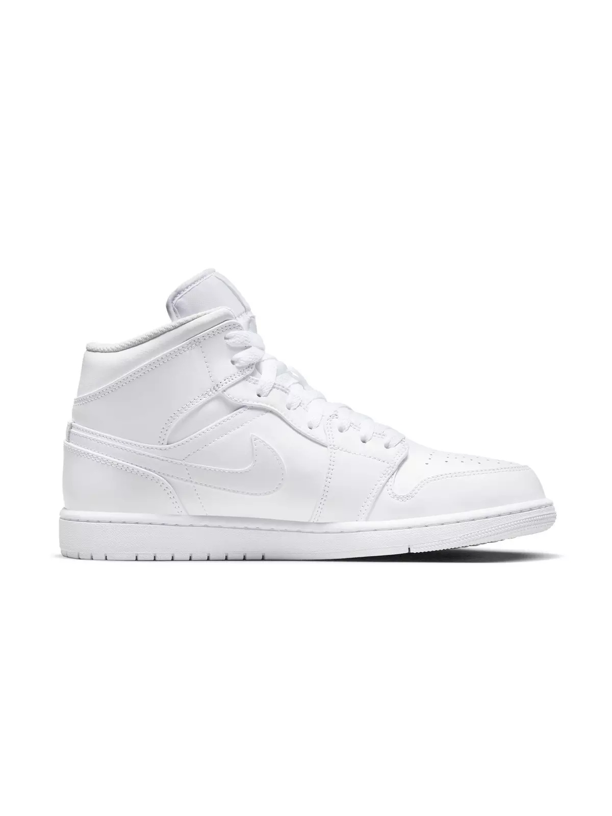 1 Mid "White/White" Men's Shoe - 2