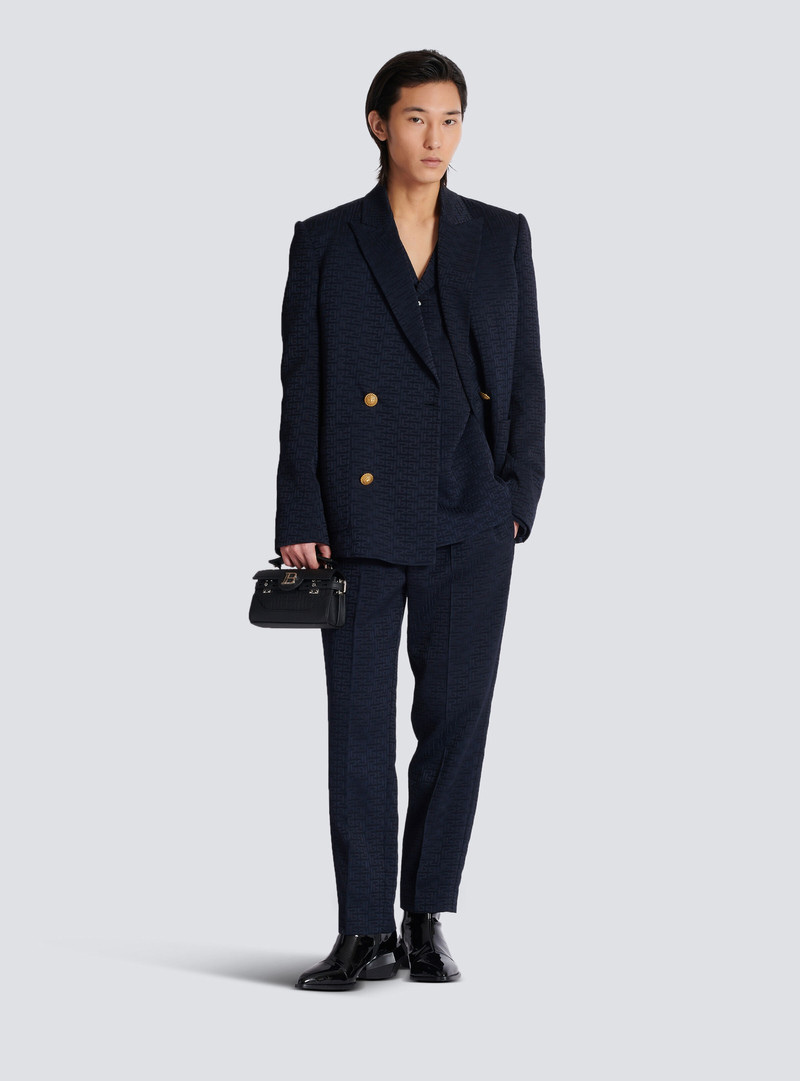 Balmain PB Labyrinth jacquard pyjama shirt outlook