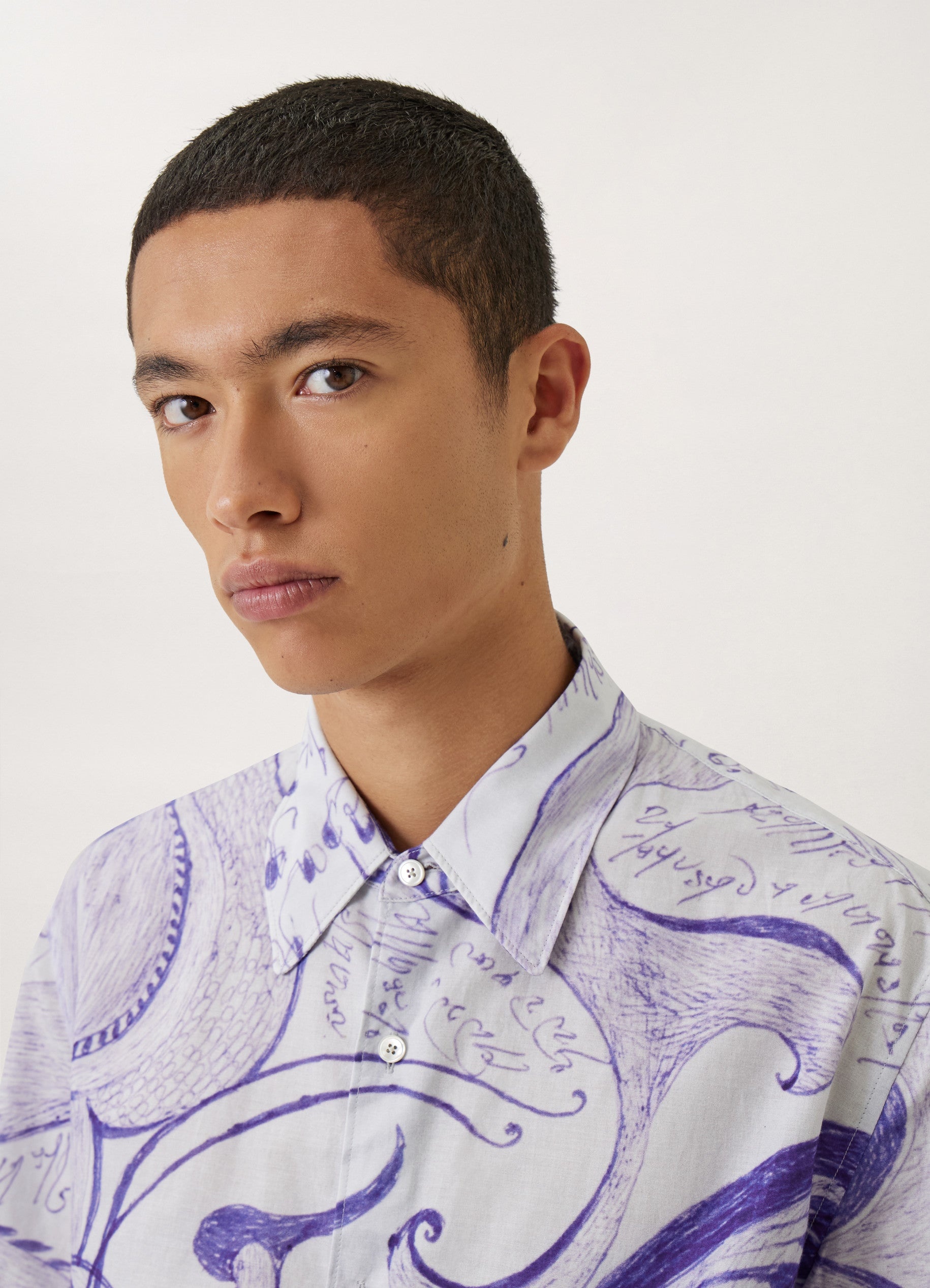 トップス LEMAIRE ANGKASAPURA SHORT SLEEVE SHIRT Lemaire ANGKASAPURA SHORT SLEEVE SHIRT | REVERSIBLE