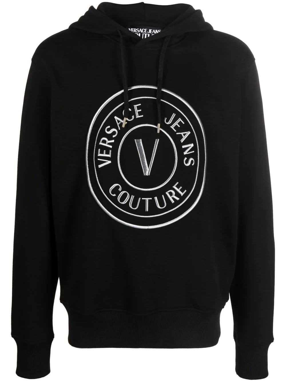 logo drawstring hoodie - 1