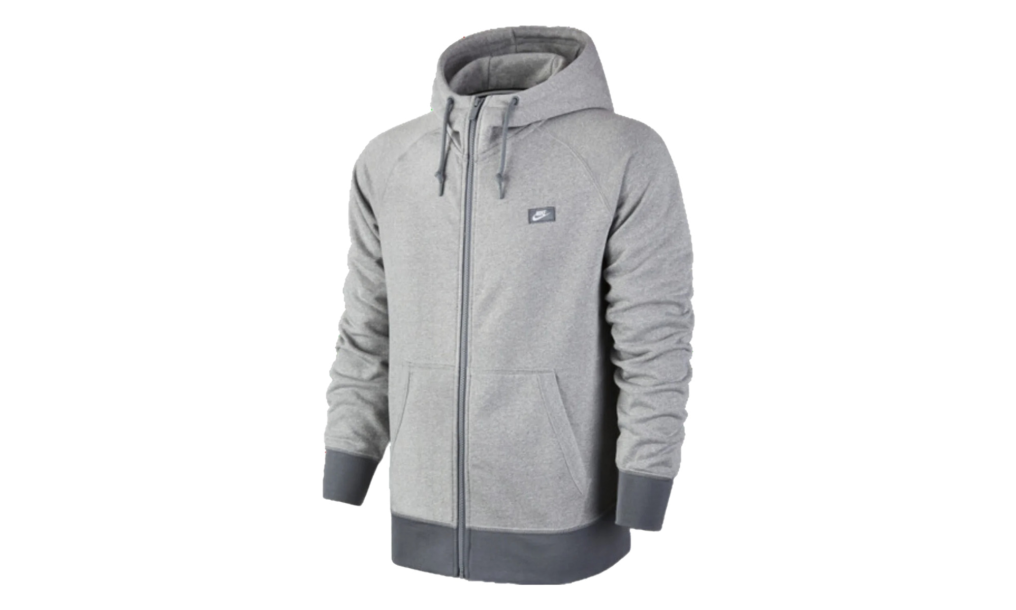 Aw77 Shoebox Full Zip Hoodie "HEATHER GREY" - 1