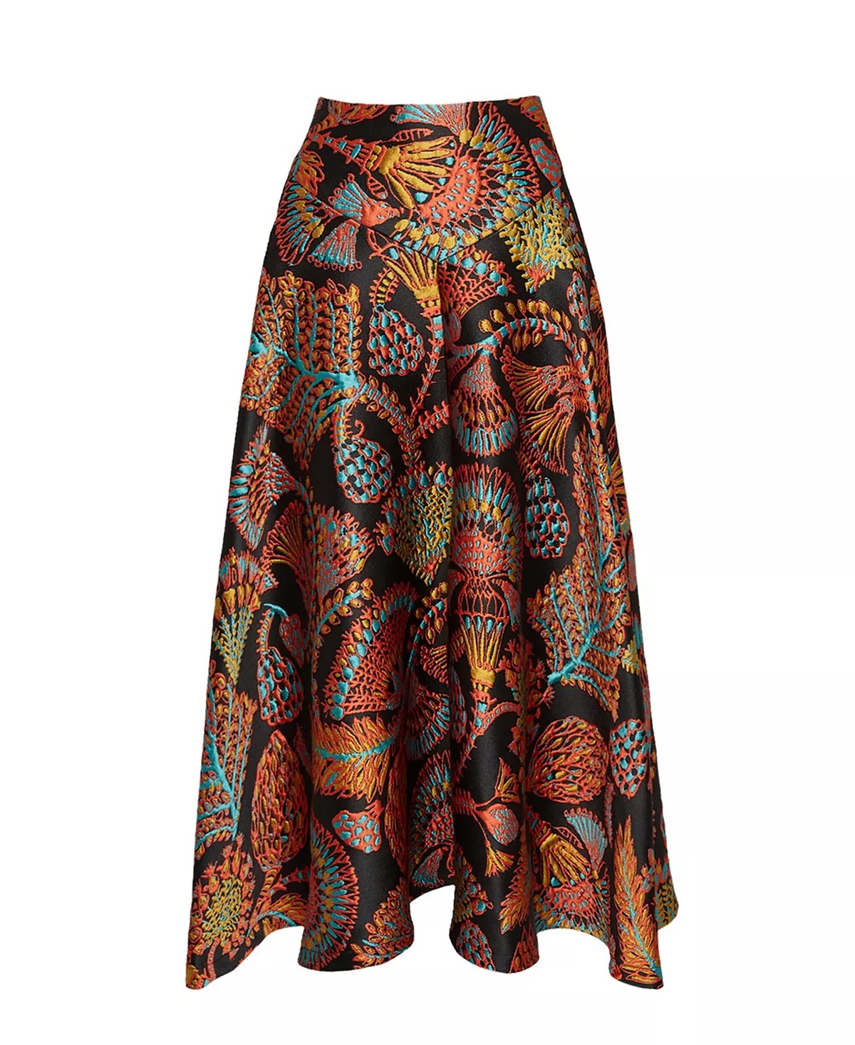 Milano Skirt Jacquard Sicomore Black - 3