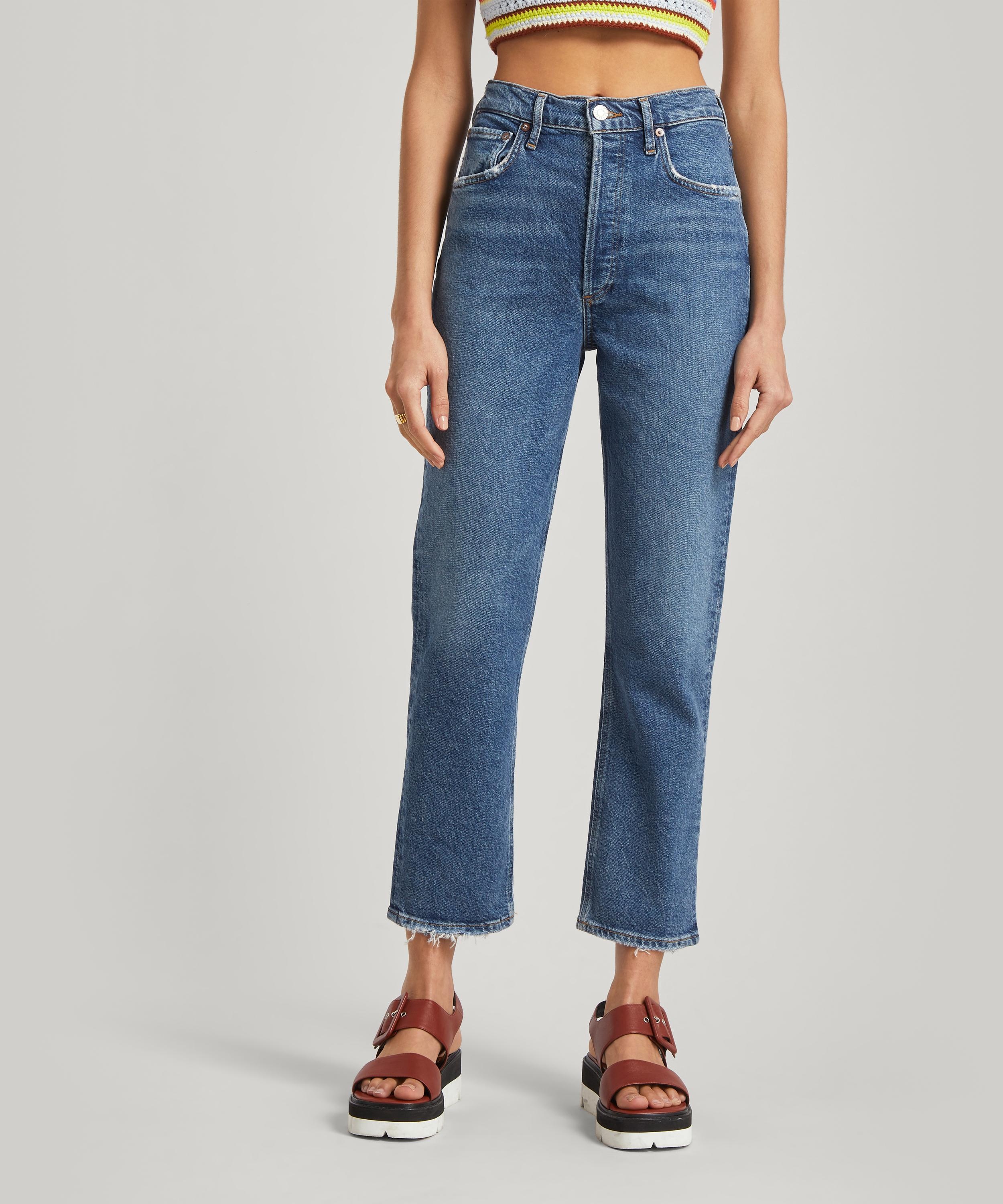 Riley High-Rise Straight Crop Jeans - 2