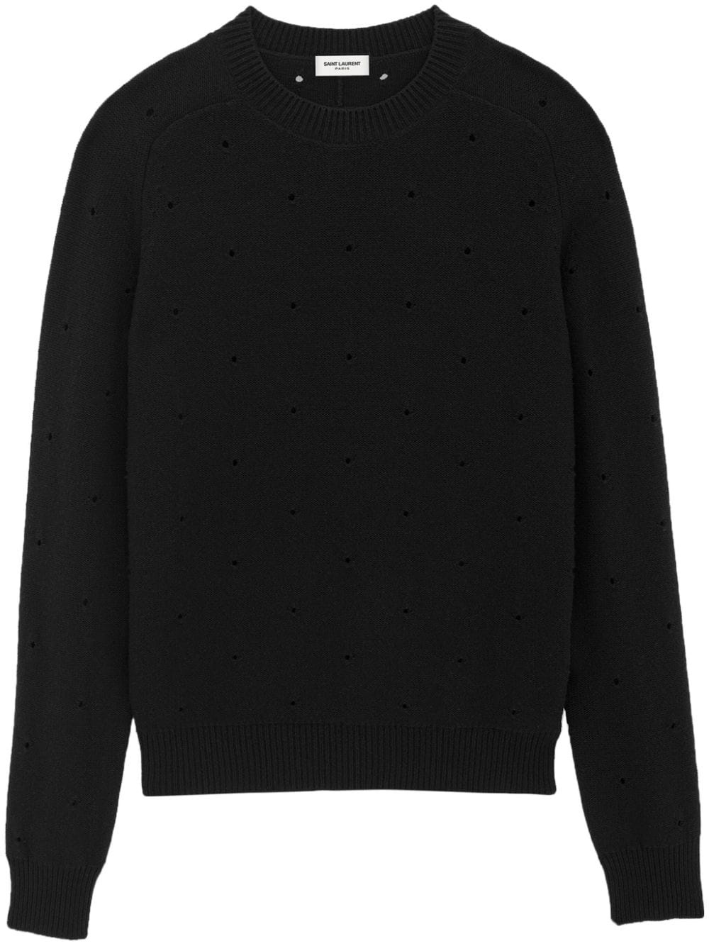 openwork wool jumper - 1