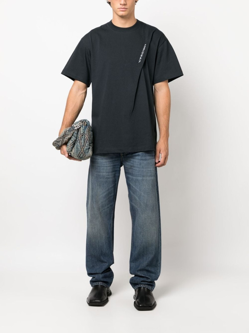 Y/Project logo-embroidered pinched T-shirt outlook