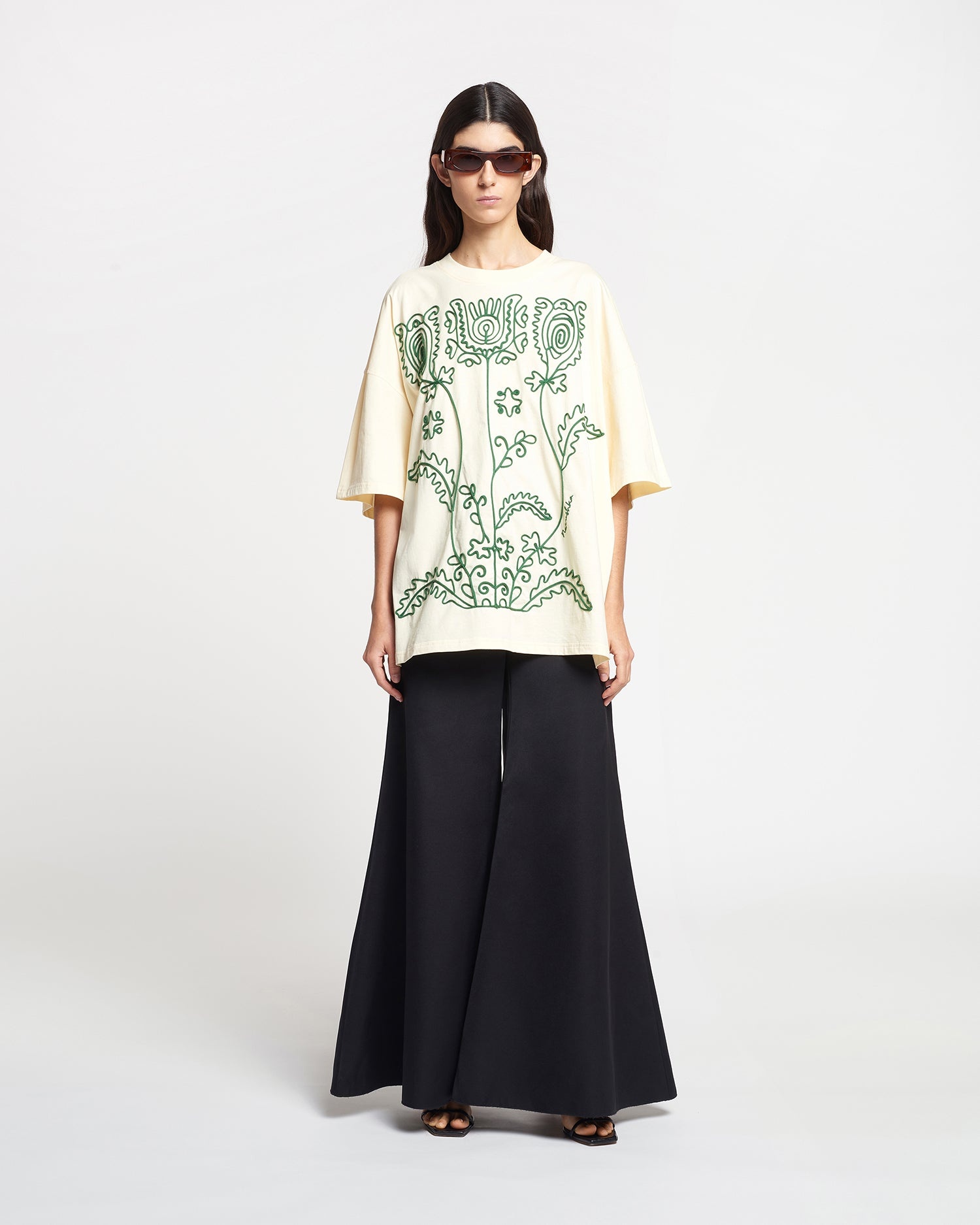 Big Embroidered Cotton-Jersey T-Shirt - 8