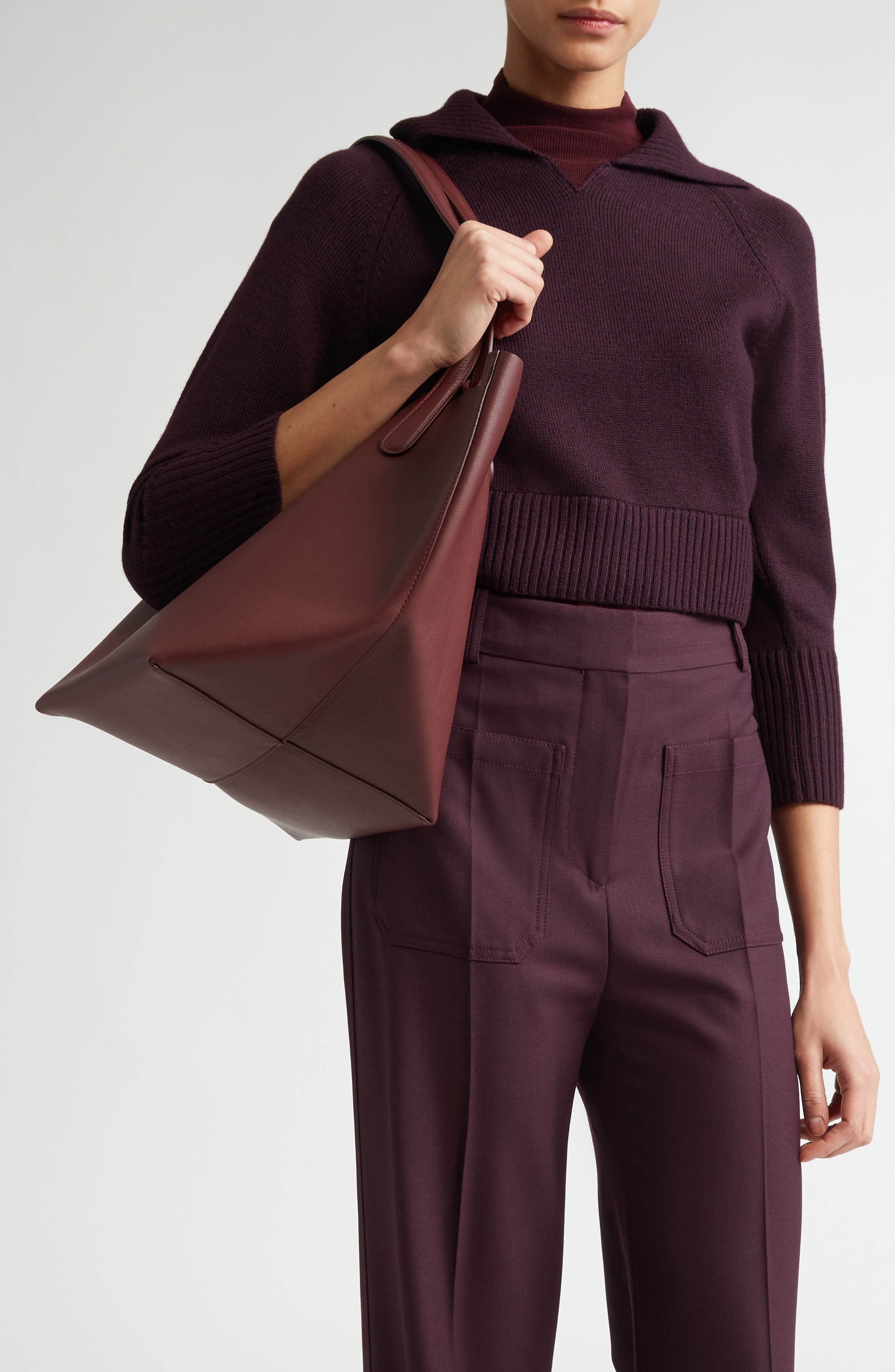 Mansur Gavriel Everyday Soft Leather Tote in Pomegranate at Nordstrom - 3