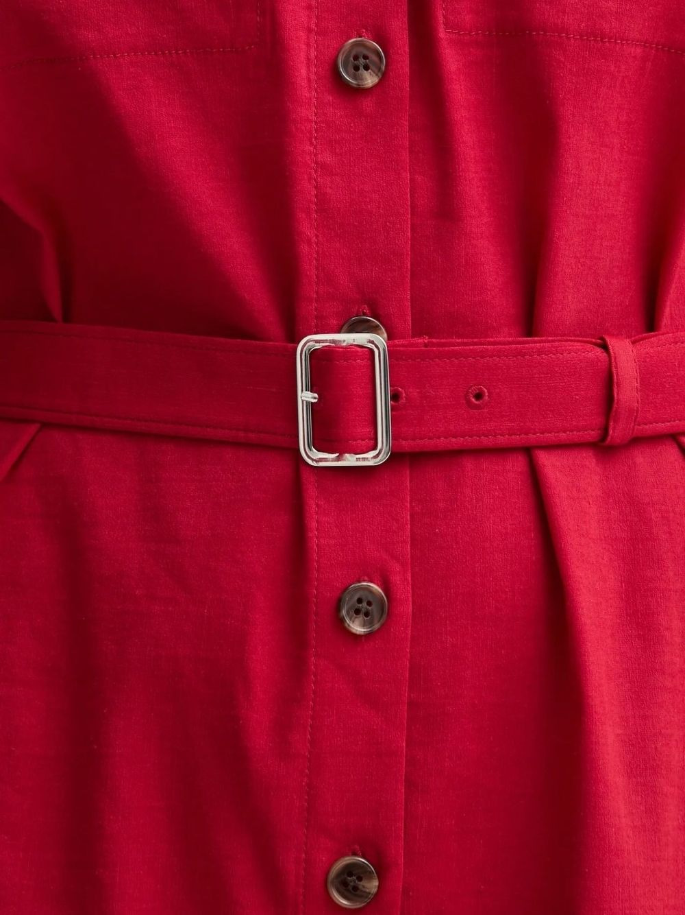 belted shirt mini dress - 4