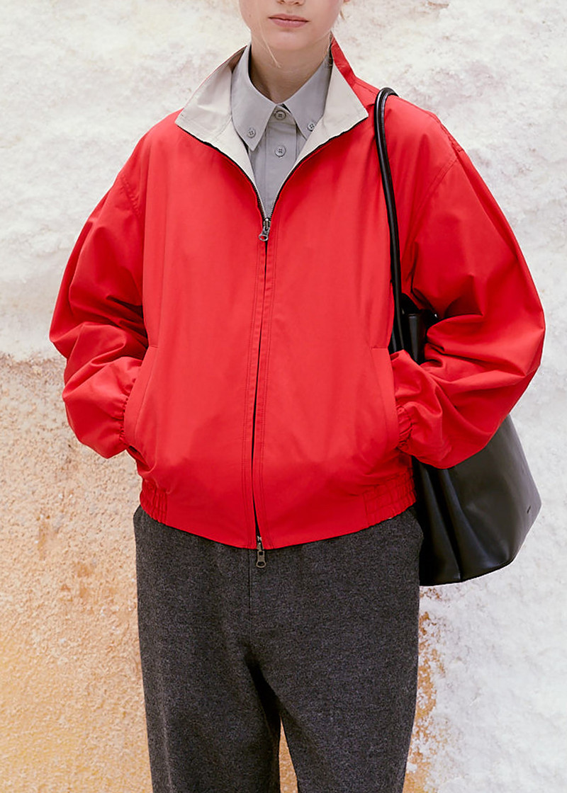Low Classic Reversible Zip-Up Jumper - Red 1