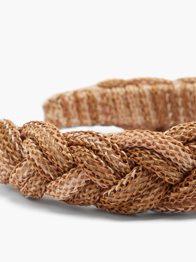 GUCCI Braided straw-effect headband outlook