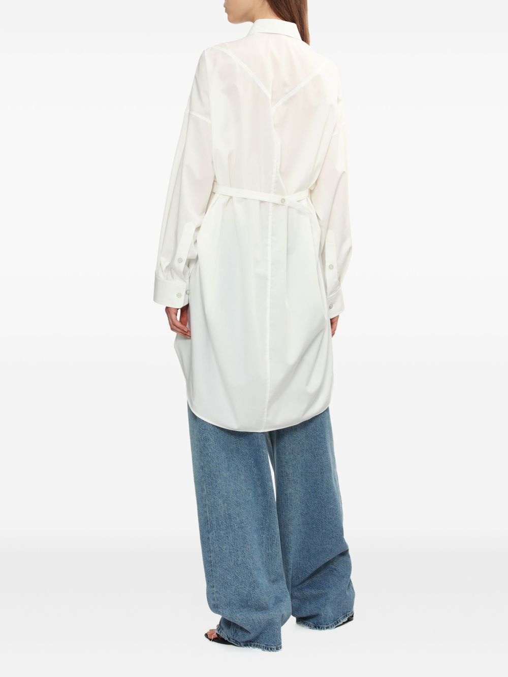 buttoned shirt dress - 4
